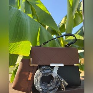 Dune London Two-Tone Black and Brown Bag